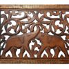 Artesia Handcrafted 4 Panel Room Partition (Brown) - Image 4