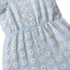 Hopscotch Girls Floral EmbroidePlaysuit With Headband In Blu... - Image 7