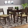 AADITYA WOODS Solid Sheesham Wood 4 Seater Dining Table with... - Image 2